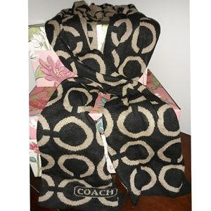 Coach reversible scarf